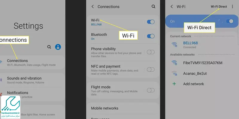 آموزش استفاده از Wi-Fi Direct در گوشی‌های اندرویدی